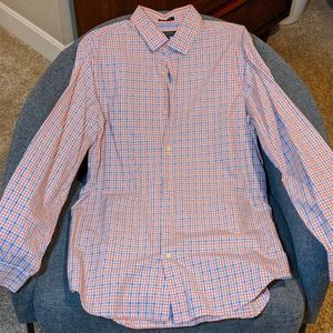 Banana Republic L multicolor gingham dress shirt